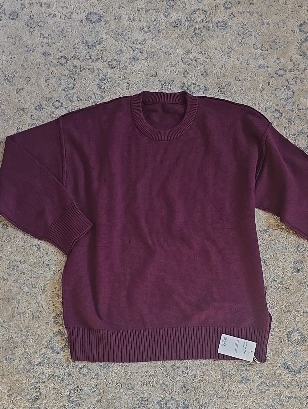HALARA NWT Round Neck Dropped Shoulder Long Sleeve Casual Sweater Size Medium